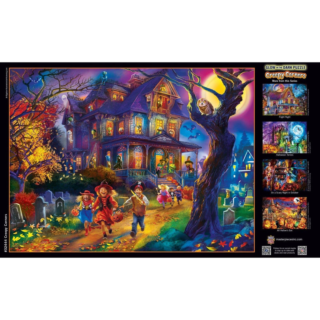 Glow in the Dark - Creepy Corners 300 Piece EZ Grip Jigsaw Puzzle - Out of Play