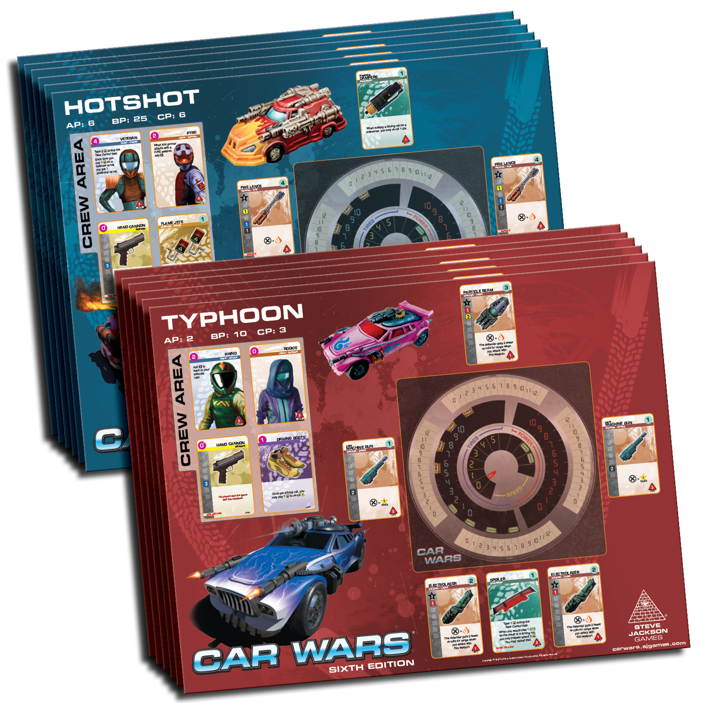Car Wars - Two Player Starter Set: Blue / Green - Board Game PunkOuter Games