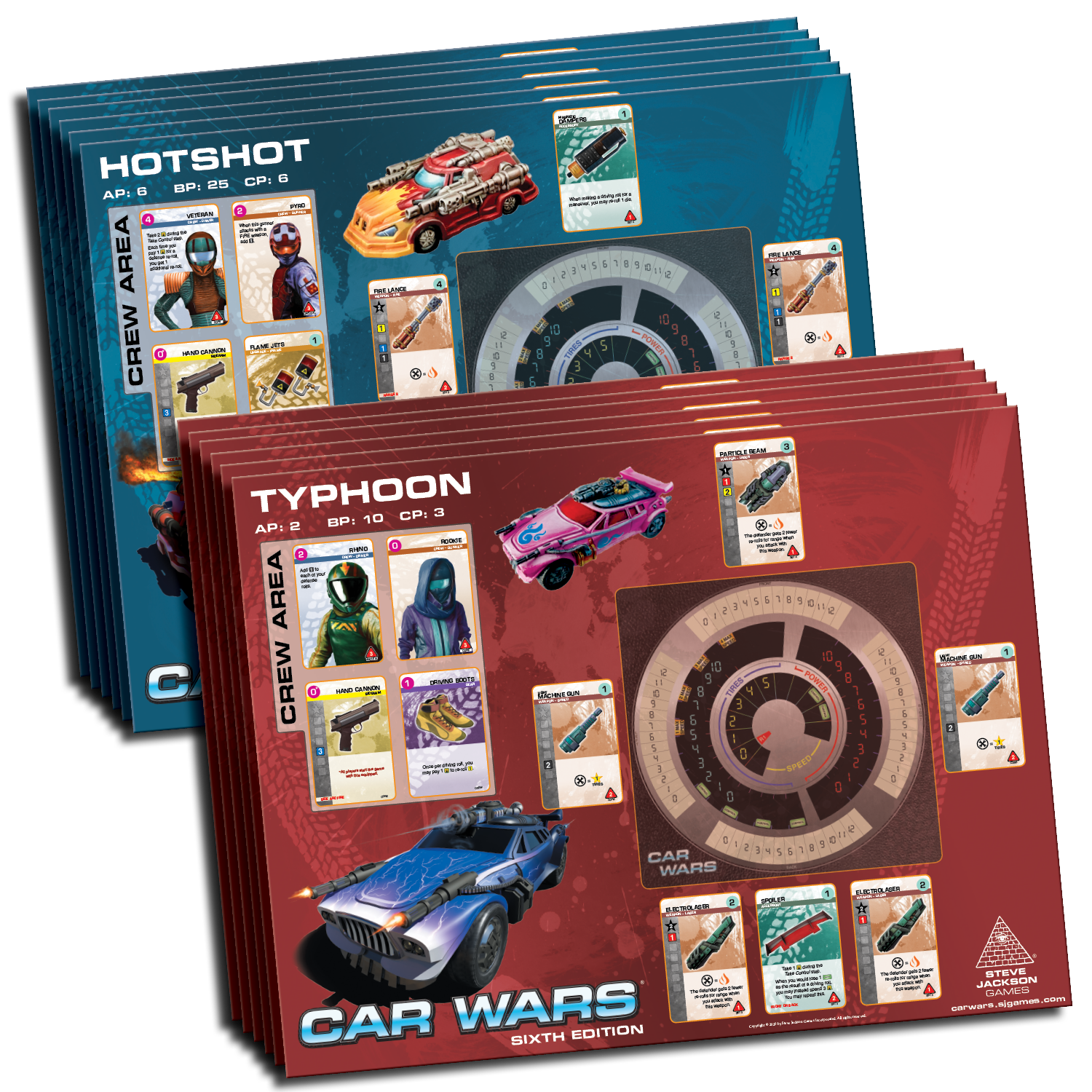 Car Wars - Two Player Starter Set: Blue / Green - Board Game - Out of Play