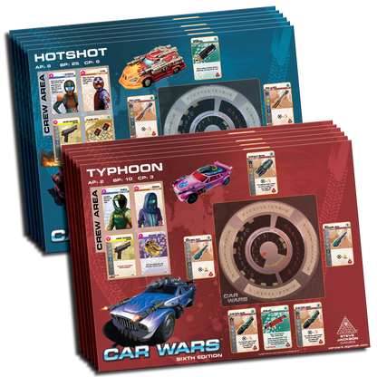 Car Wars - Two Player Starter Set: Blue / Green - Board Game PunkOuter Games