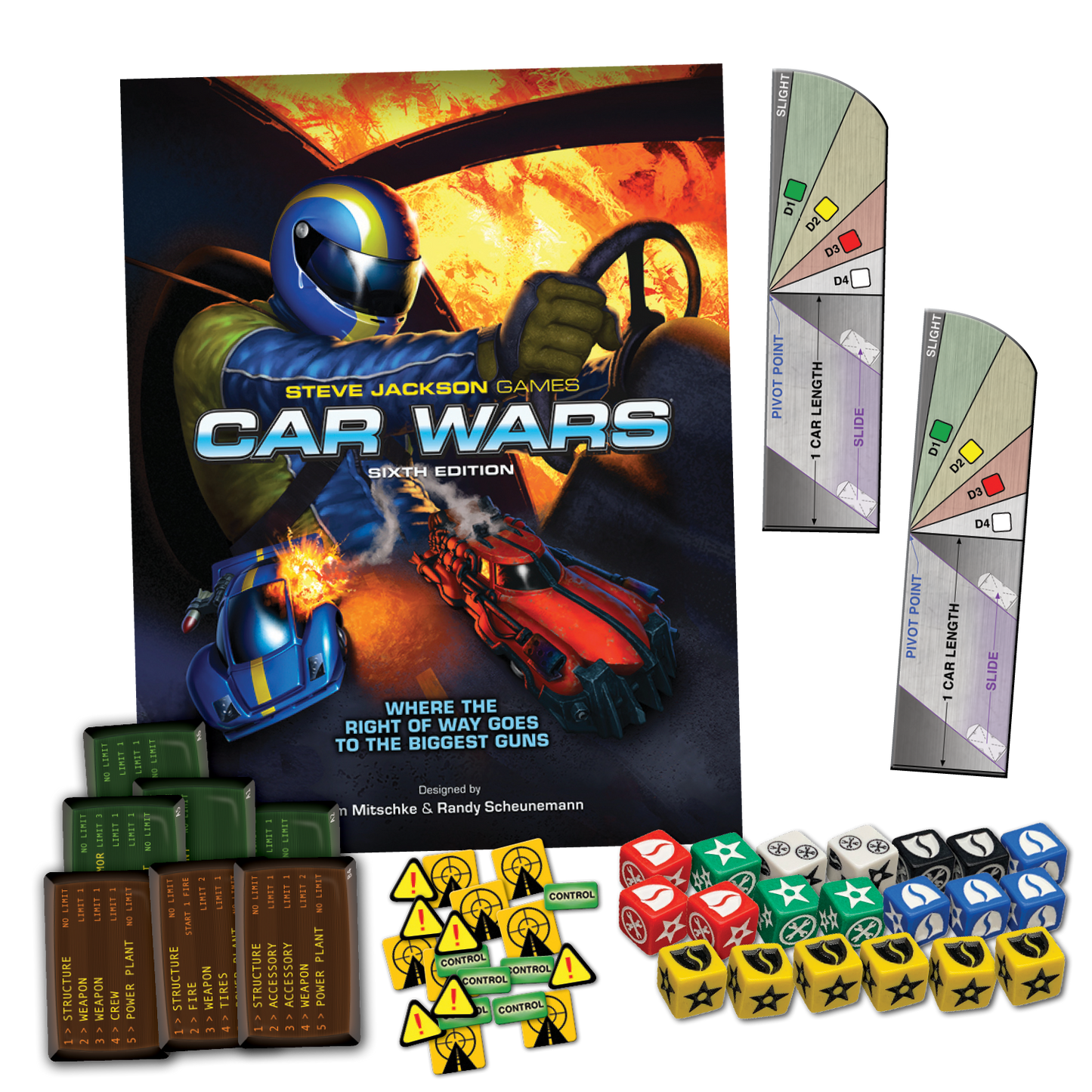 Car Wars - Two Player Starter Set: Blue / Green - Board Game PunkOuter Games