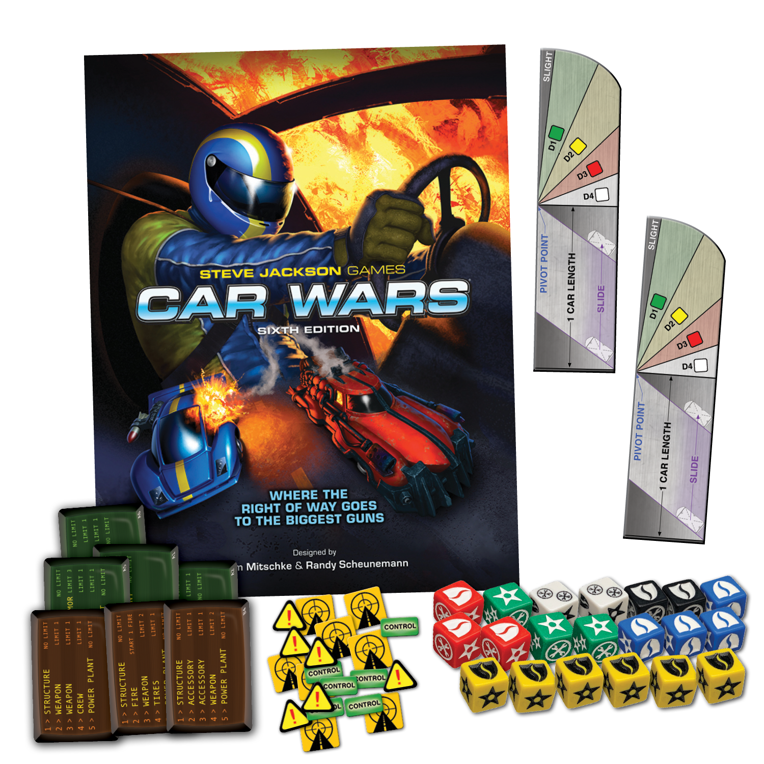 Car Wars - Two Player Starter Set: Blue / Green - Board Game PunkOuter Games