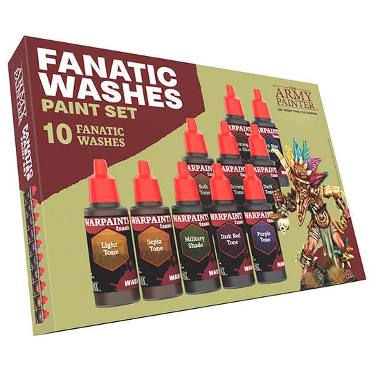 The Army Painter - Warpaint: Fanatic Washes Paint Set (10 washes) PunkOuter Games