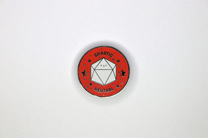 Chaotic Neutral Alignment Hard Enamel Pin