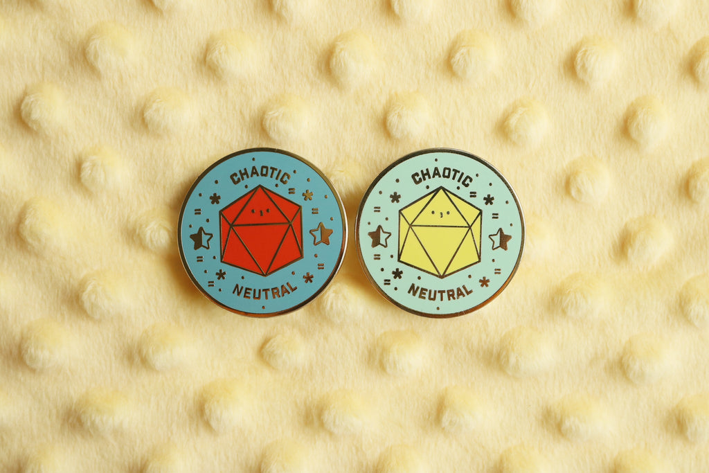 Chaotic Neutral Alignment Hard Enamel Pin