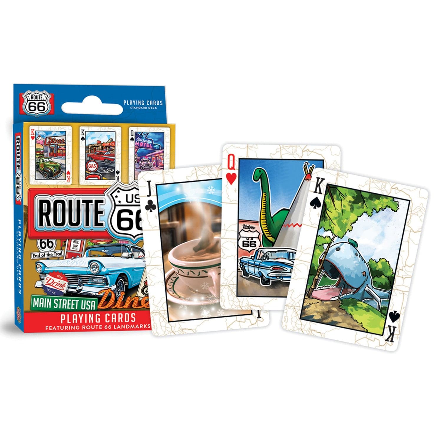Route 66 Playing Cards - 54 Card Deck - Out of Play
