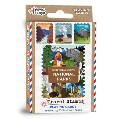 National Parks Travel Stamps Playing Cards - 54 Card Deck MasterPieces Puzzle Company INC