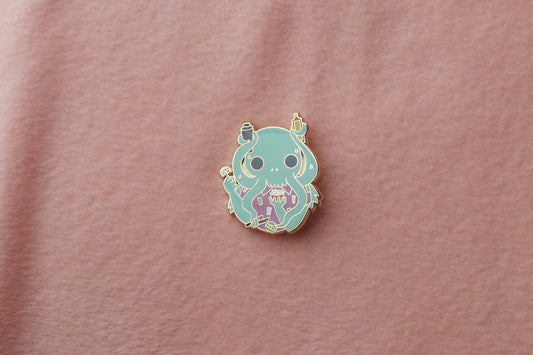 Cocktail Cthulhu Enamel Pin
