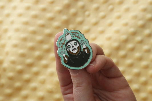 Coffee Lich Enamel Pin