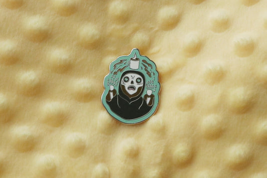 Coffee Lich Enamel Pin