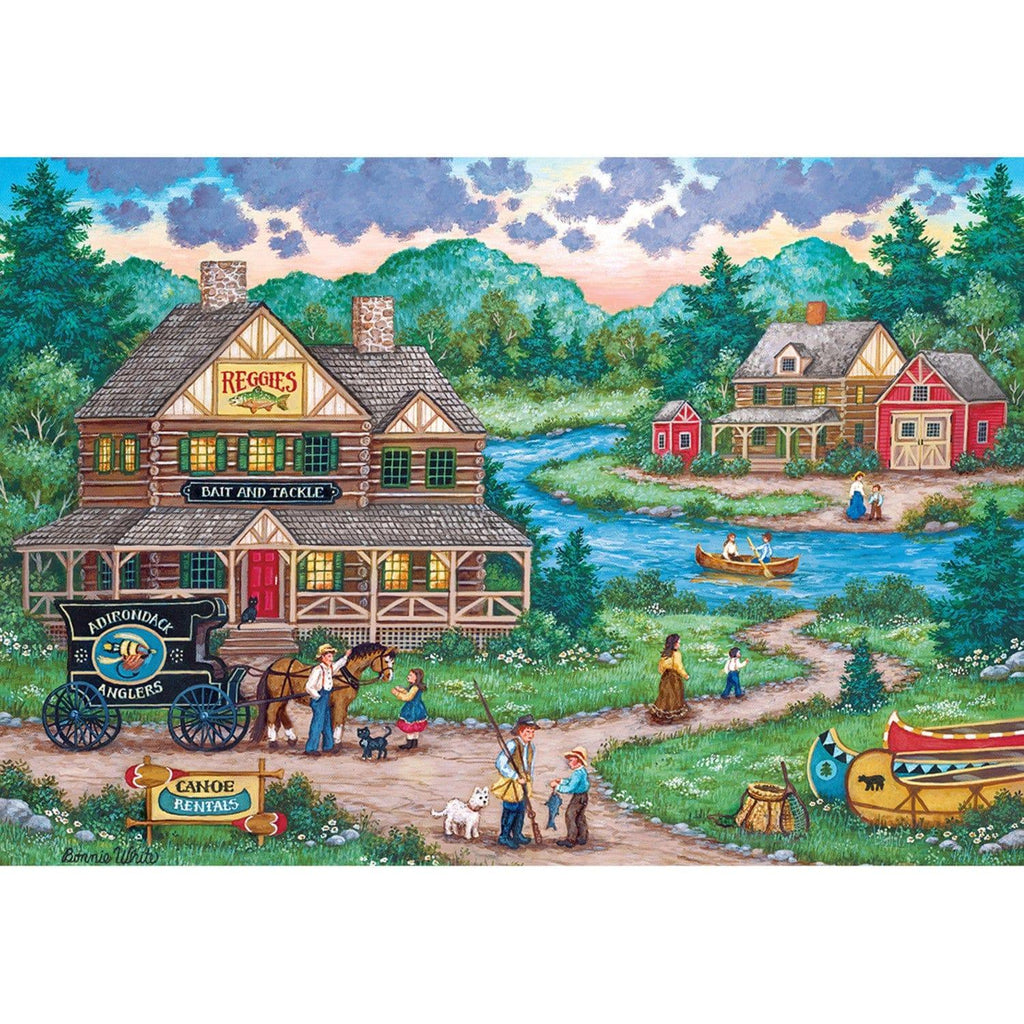 Signature Collection - Adirondack Anglers 2000 Piece Jigsaw Puzzle - Out of Play