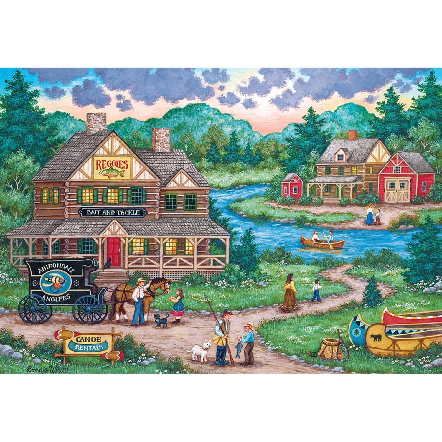 Signature Collection - Adirondack Anglers 2000 Piece Jigsaw Puzzle - Out of Play
