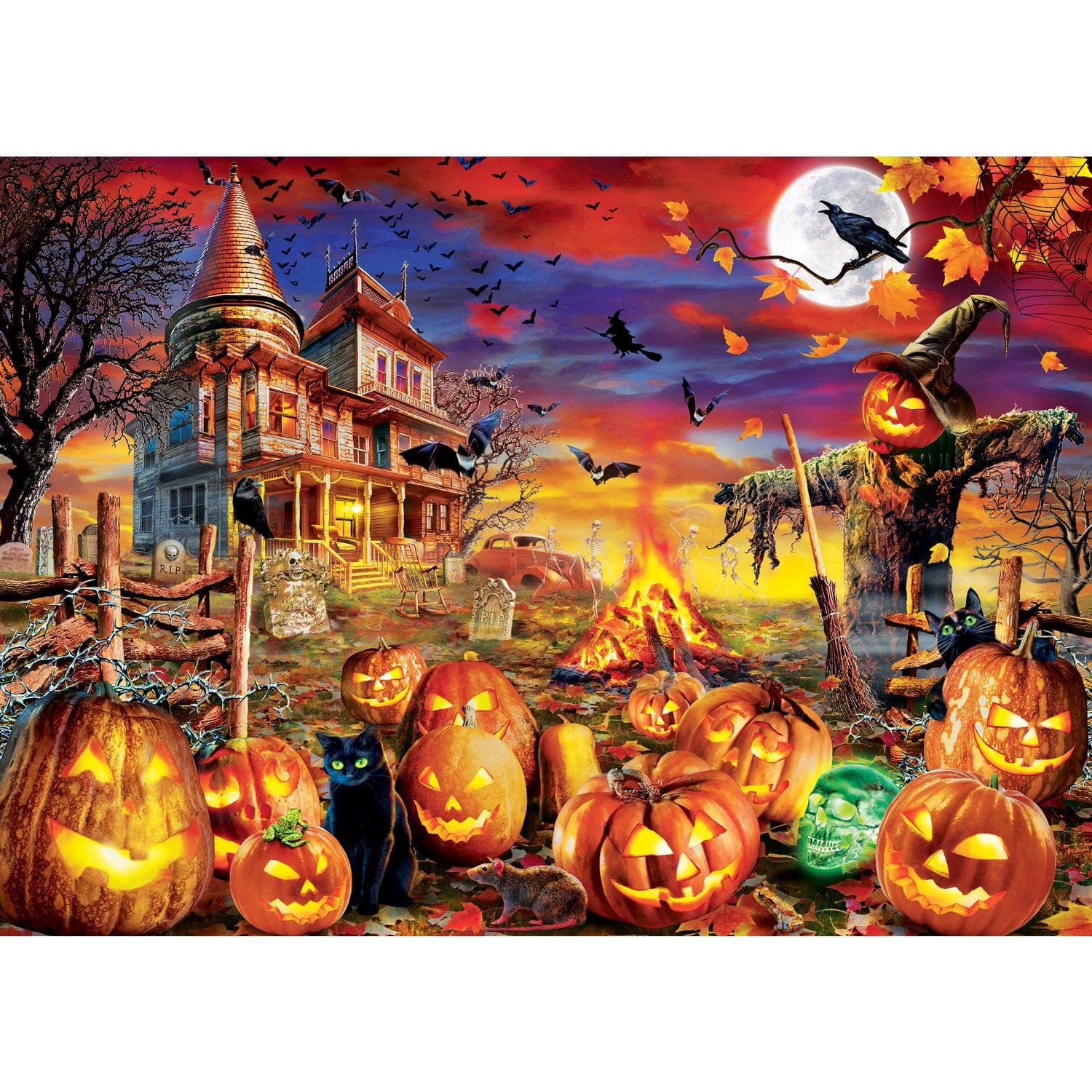 Glow in the Dark - All Hallow's Eve 500 Piece Jigsaw Puzzle - Out of Play
