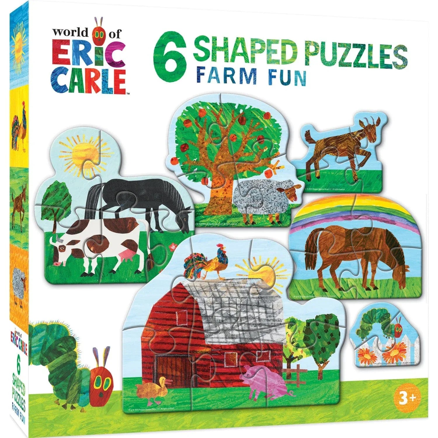 Eric Carle - Farm Life 6-Pack Mini Shaped Jigsaw Puzzles - Out of Play