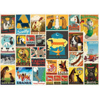 Vintage Posters - Dog Lovers 1000 Piece Jigsaw Puzzle - Out of Play