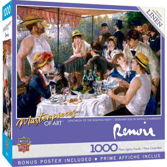 MasterPieces of Art - Luncheon of the Boating Party 1000 Piece Jigsaw Puzzle - Out of Play