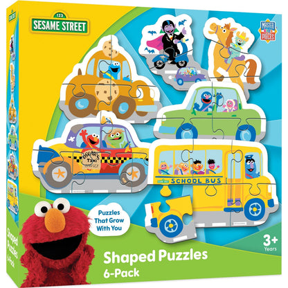 Sesame Street - Vehicles 6-Pack Mini Shaped Jigsaw Puzzles MasterPieces Puzzle Company INC