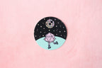 Roller Rink Dice Buddy Glitter Sticker - Out of Play