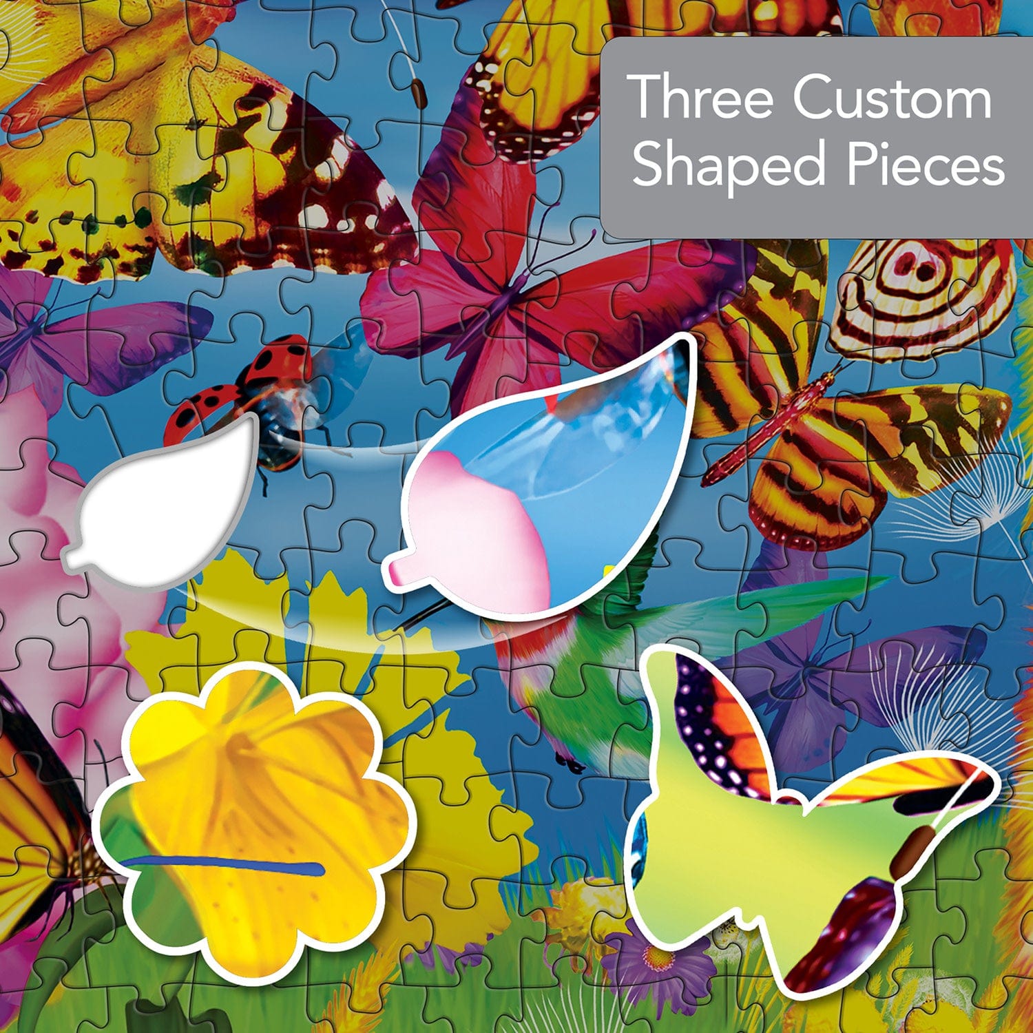 Shapes - Butterfly Surprise 1000 Piece Shaped Jigsaw Puzzle - Out of Play