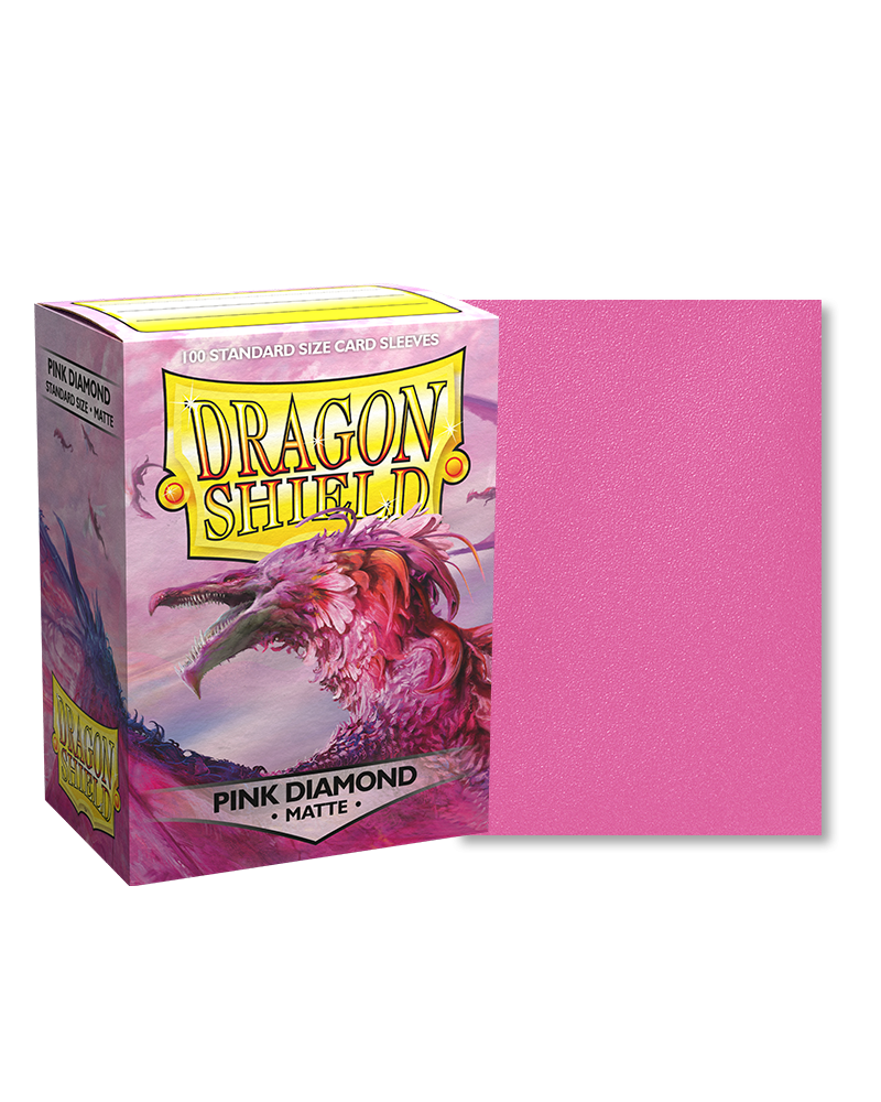 Dragon Shield Matte Sleeve - Pink Diamond 100ct PunkOuter Games