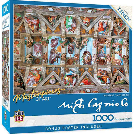MasterPieces of Art - The Sistine Chapel Ceiling 1000 Piece Jigsaw Puzzle - Out of Play