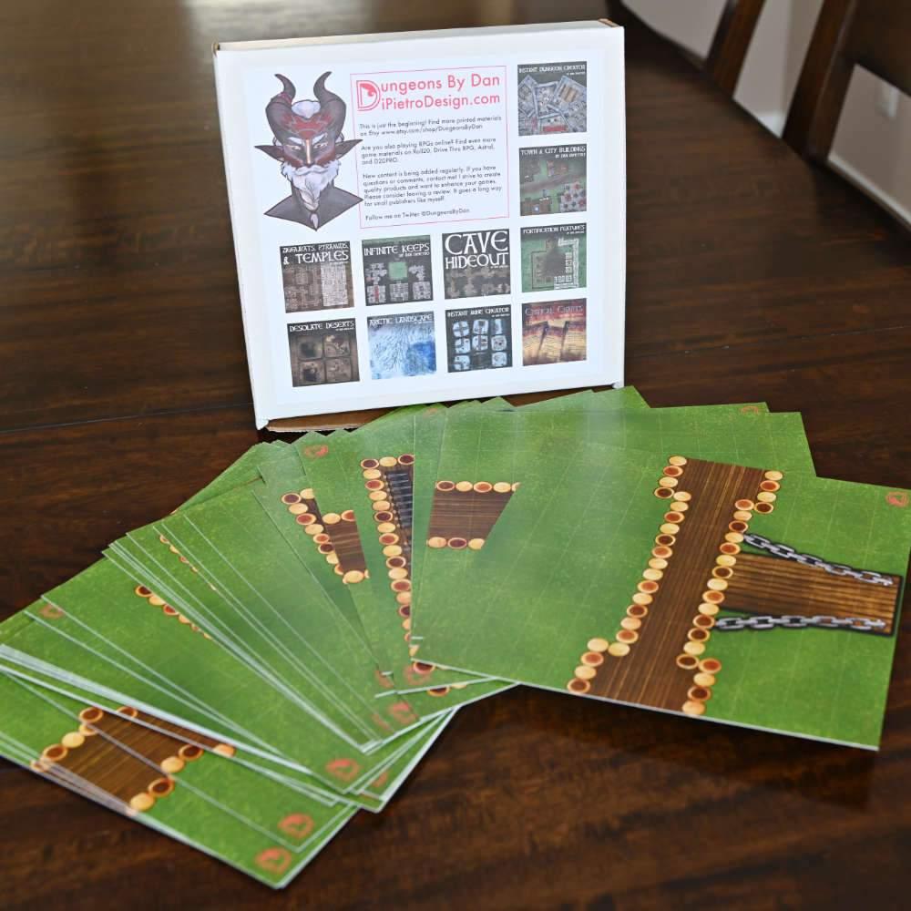 Modular Fortification Castle Tiles - Out of Play