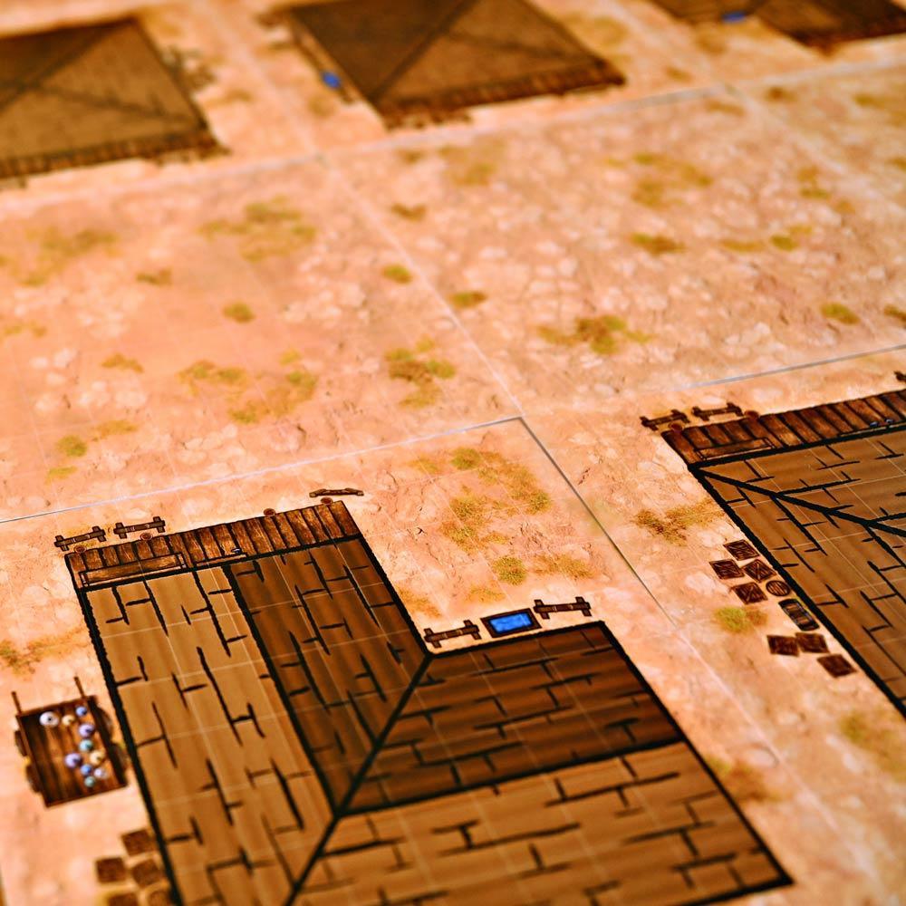 Modular Western Desert And Mine Tiles - Out of Play