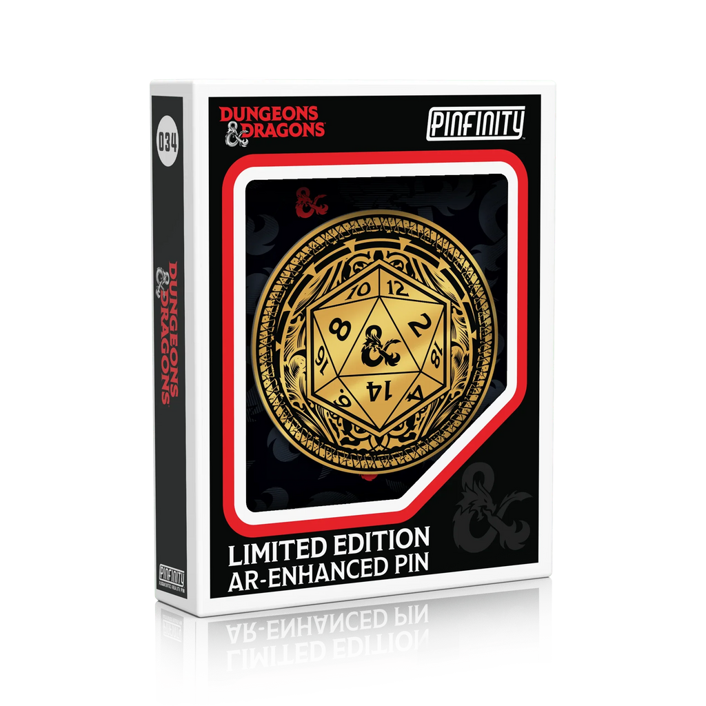 Dungeons & Dragons - Ornate Gold D20 - Out of Play