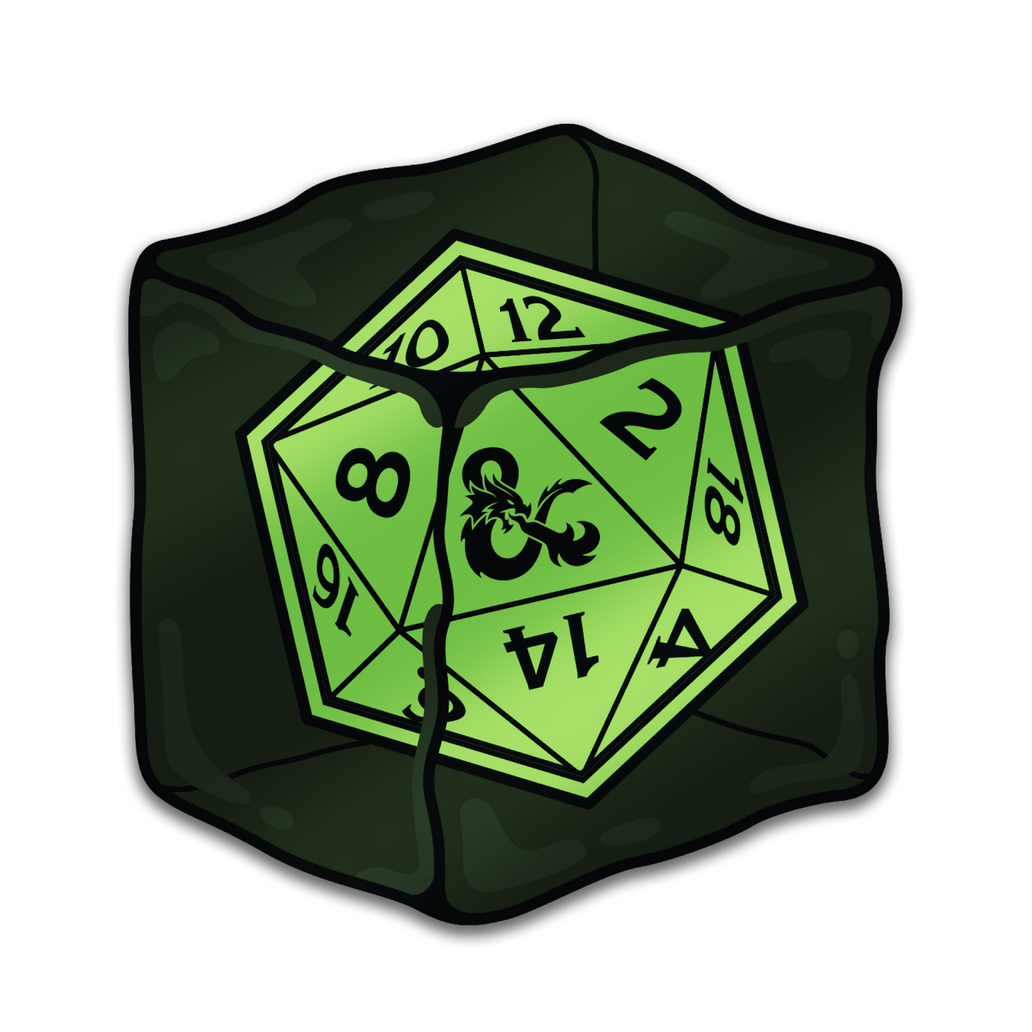Dungeons & Dragons - Gelatinous Cube (Glow in the Dark!)