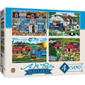 A.M. Poulin Gallery - 500 Piece Jigsaw Puzzles 4 Pack - Out of Play