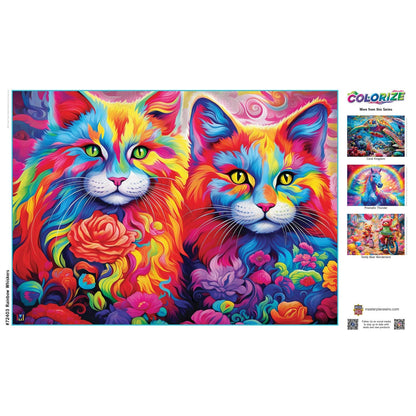 Colorize - Rainbow Whiskers 1000 Piece Jigsaw Puzzle - Out of Play