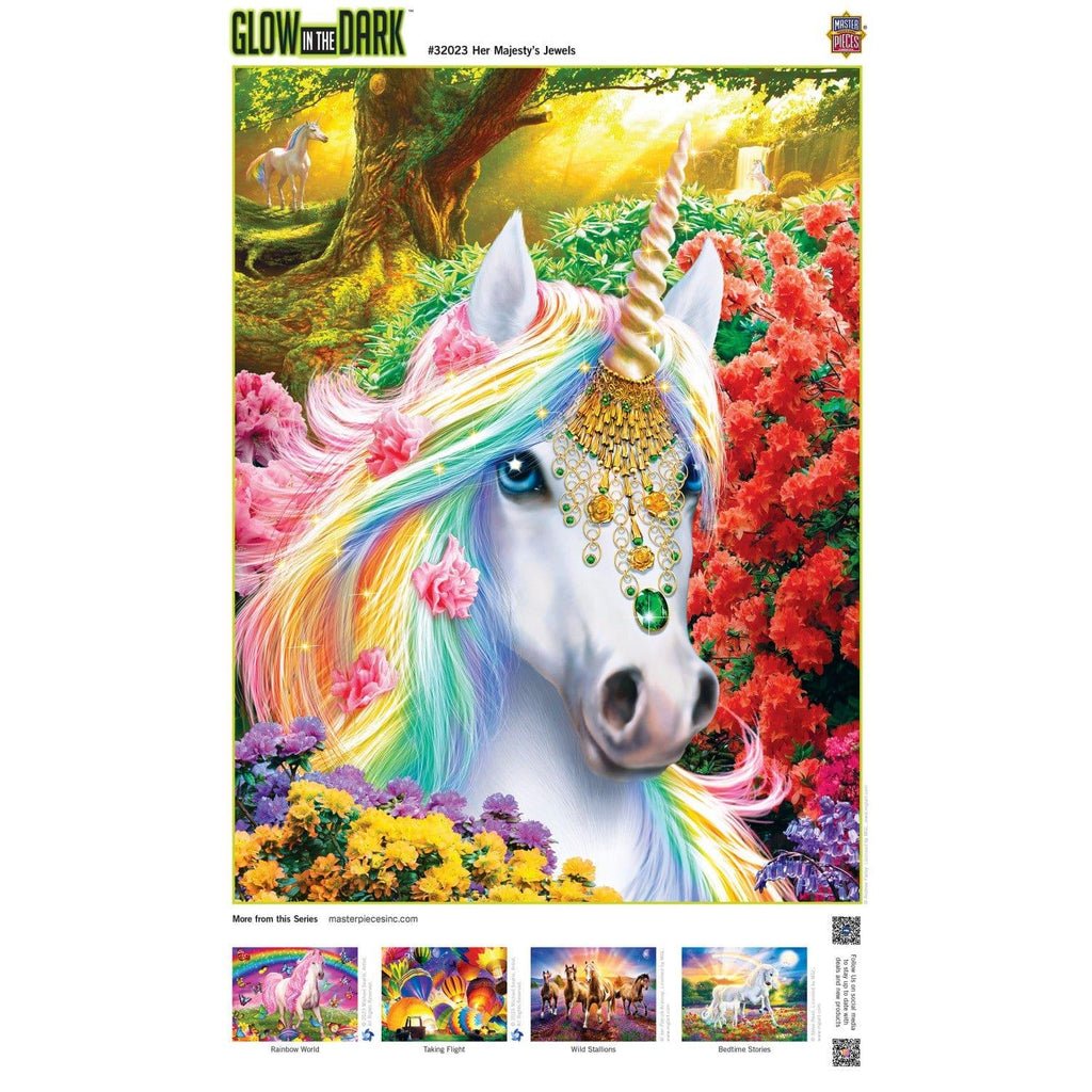 Glow in the Dark - Her Majesty's Jewels 300 Piece EZ Grip Jigsaw Puzzle - Out of Play