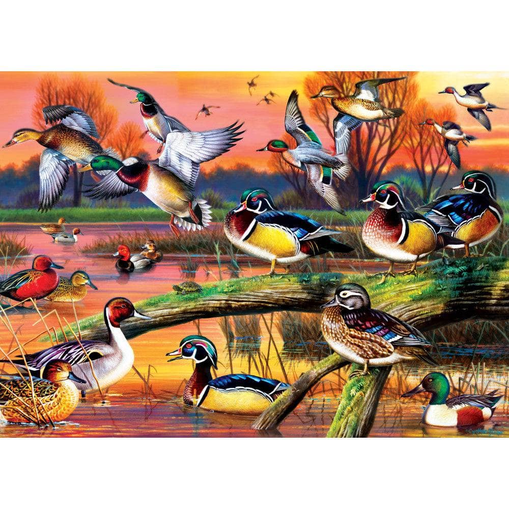 Audubon - Autumn Feathers 1000 Piece Jigsaw Puzzle - Out of Play