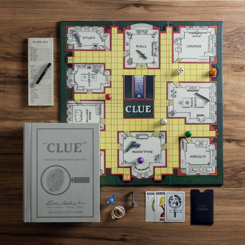 Clue - Vintage Bookshelf Edition - Out of Play