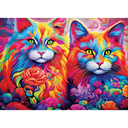 Colorize - Rainbow Whiskers 1000 Piece Jigsaw Puzzle - Out of Play