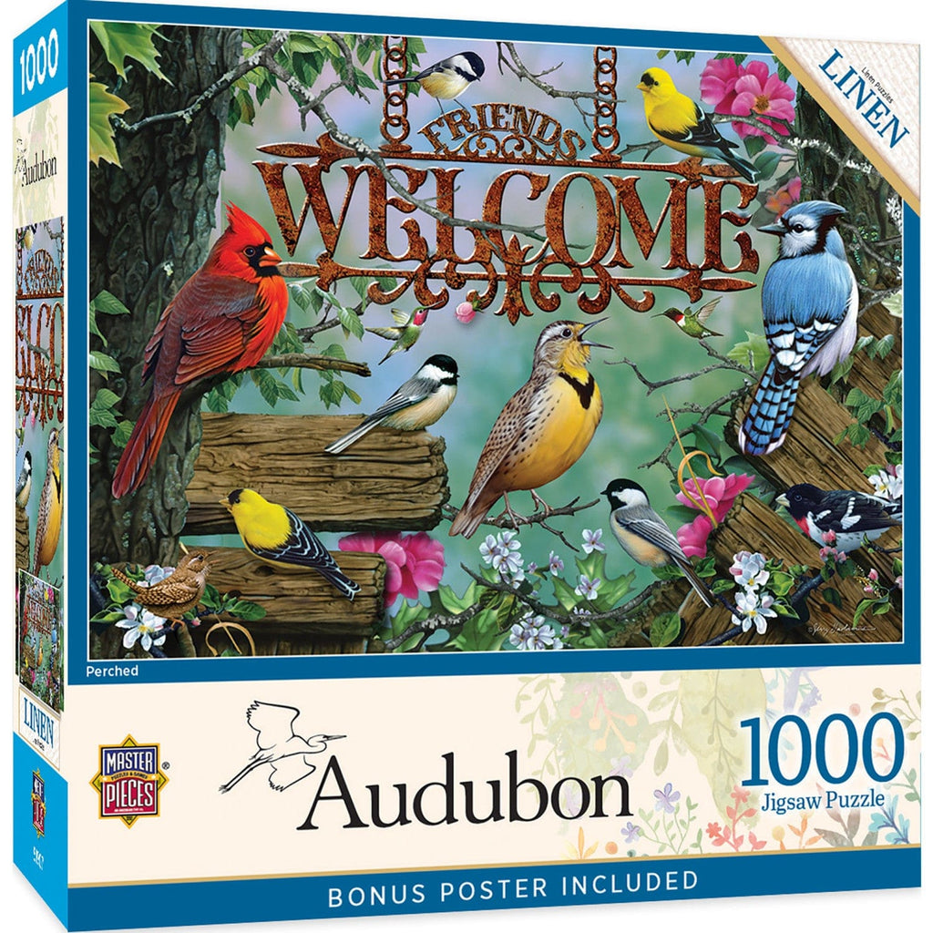 Audubon - Perched 1000 Piece Jigsaw Puzzle - Out of Play