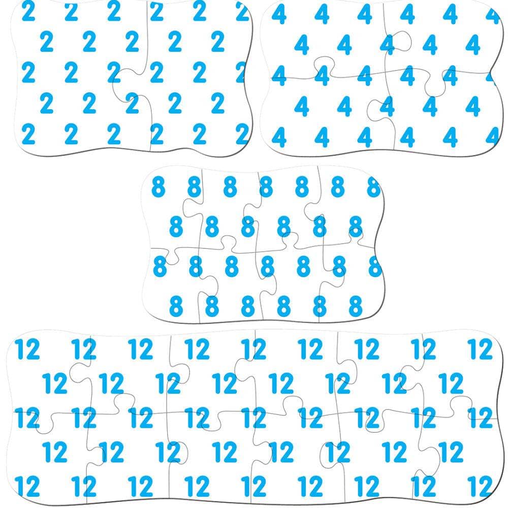 123's - Educational 4-Pack Jigsaw Puzzles - Out of Play