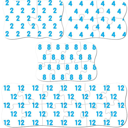 123's - Educational 4-Pack Jigsaw Puzzles - Out of Play