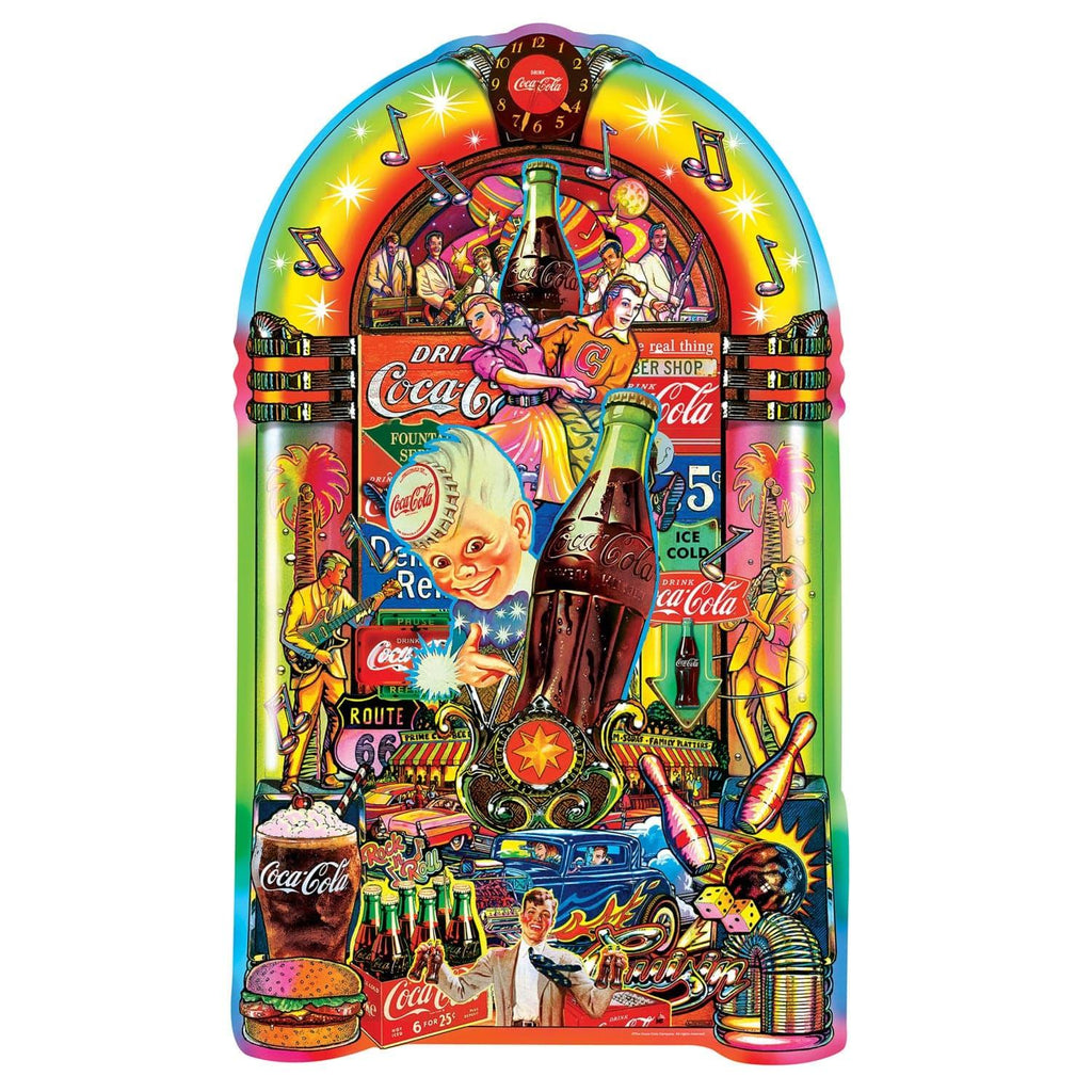 Coca-Cola Jukebox 1000 Piece Shaped Jigsaw Puzzle - Out of Play