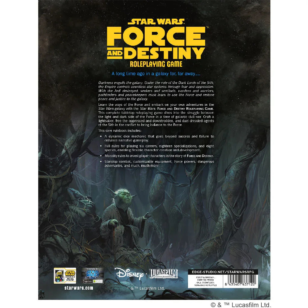 Star Wars: Force and Destiny - Core Rulebook - Out of Play