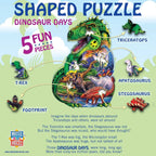Dinosaur Days - 100 Piece Shaped Jigsaw Puzzle - Out of Play