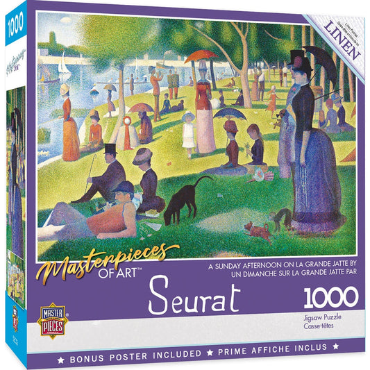 MasterPieces of Art - A Sunday on La Grande Jatte 1000 Piece Jigsaw Puzzle - Out of Play