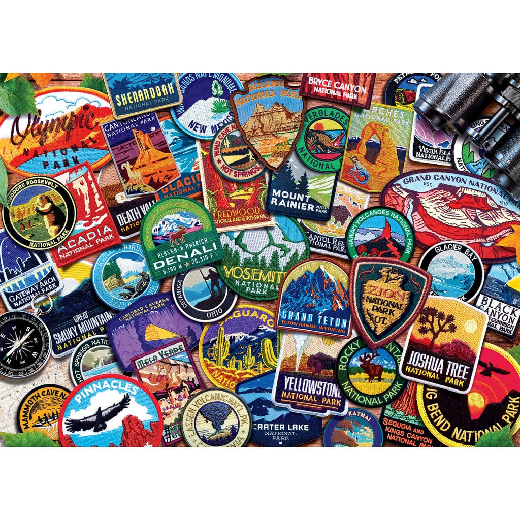 Patches of the National Parks 1000 Piece Jigsaw Puzzle - Out of Play