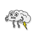 Fair Weather Friends - Cloudy (Lightning) 3” AR Sticker