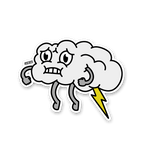 Fair Weather Friends - Cloudy (Lightning) 3” AR Sticker