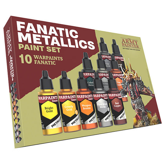 The Army Painter - Warpaint: Fanatic Metallics Paint Set (10 colors) PunkOuter Games
