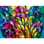 Stained Glass - 500 Piece Jigsaw Puzzles 4-Pack