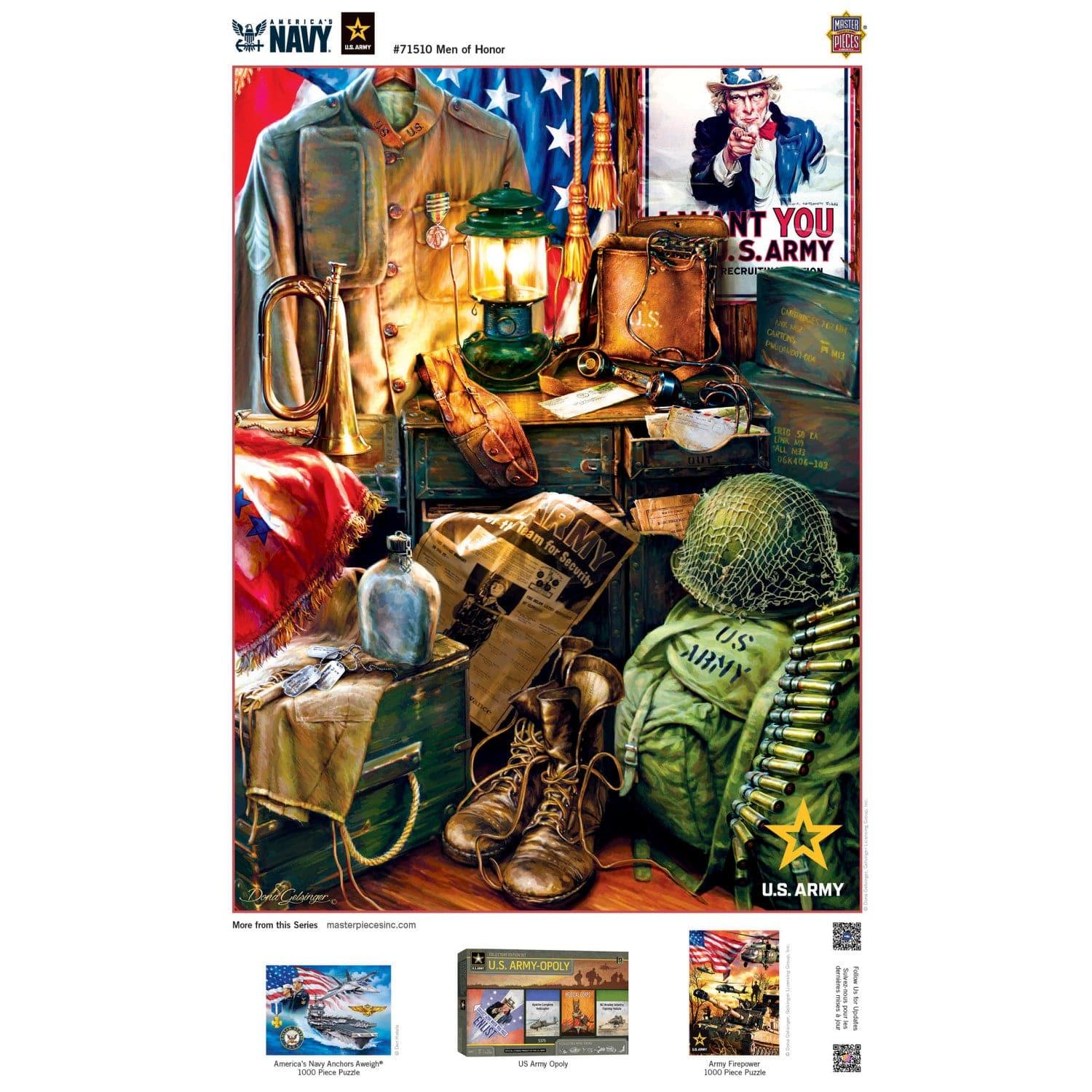 U.S. Army - Men of Honor 1000 Piece Jigsaw Puzzle - Out of Play