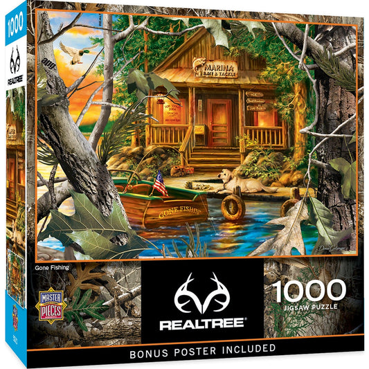 Realtree - Gone Fishing 1000 Piece Jigsaw Puzzle - Out of Play