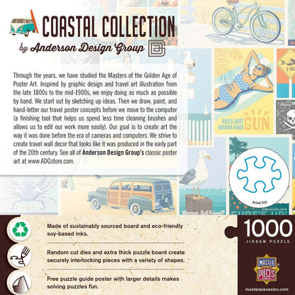 Vintage Posters - Coastal Collection 1000 Piece Jigsaw Puzzle - Out of Play